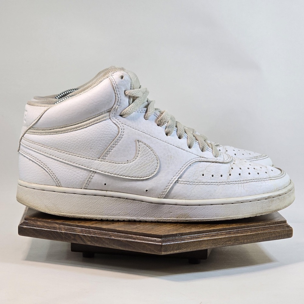 Nike Court Vision Mid Shoes Womens Size 9 Basketball CD5436-100 Swoosh